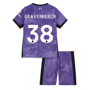 Liverpool Ryan Gravenberch #38 Rezervni Dres za Dječji 2023-24 Kratak Rukavima (+ kratke hlače)
